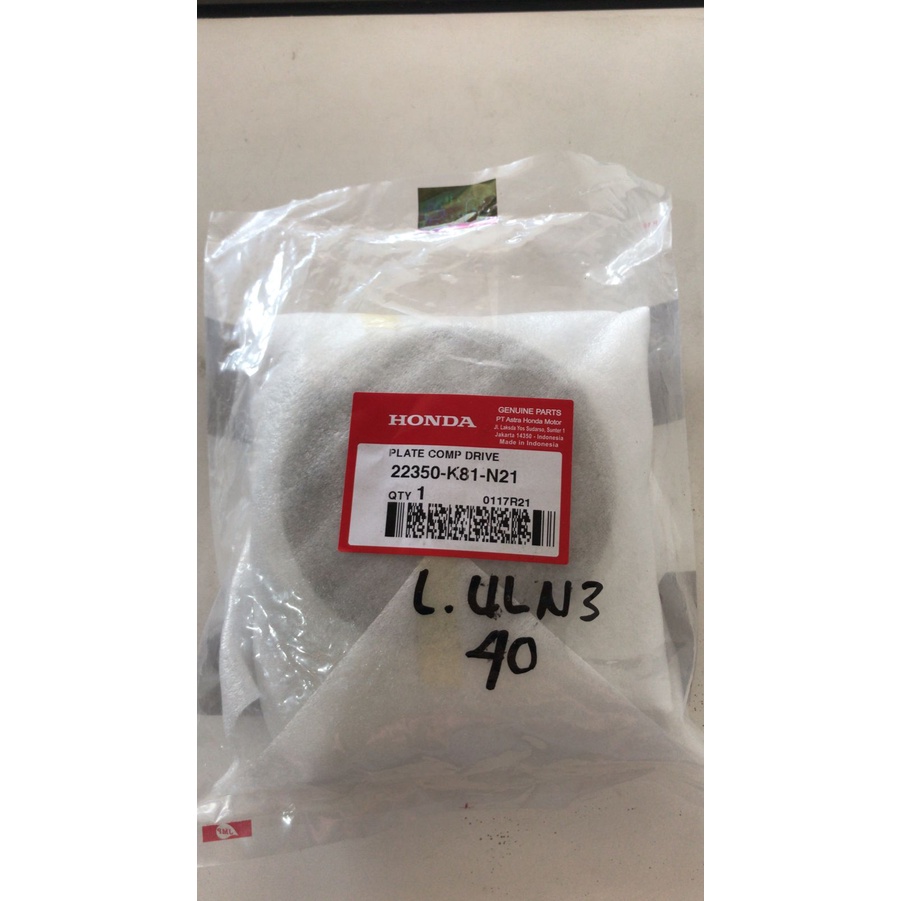 Plat Kampas Ganda Honda Beat ESP 2017 Beat Street 22350 K81 N21 Piringan Kopling Dudukan kampas Gand