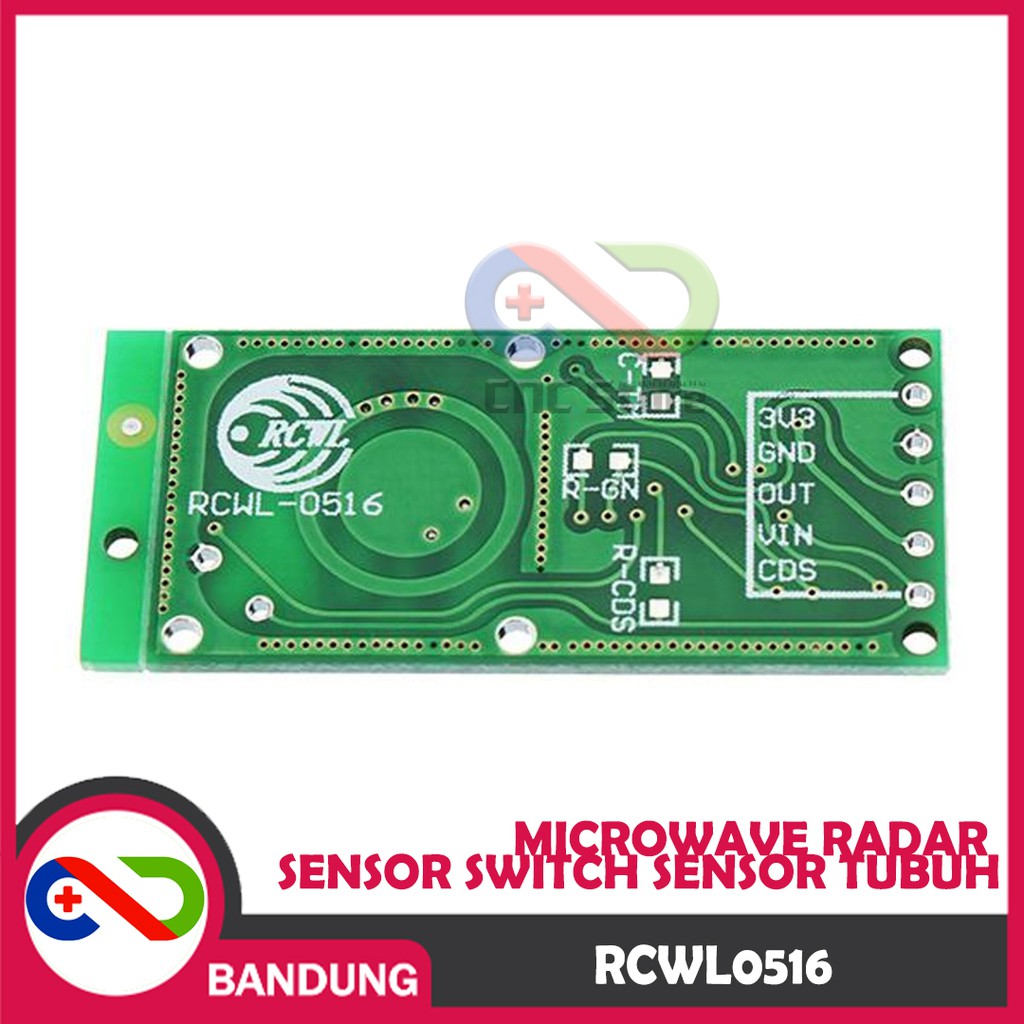 RCWL0516 MICROWAVE RADAR SENSOR SWITCH SENSOR TUBUH RCWL 0516