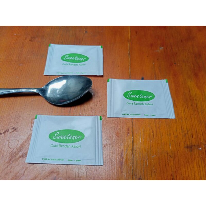 

Gula Rendah Kalori//Sweetener Sachet1gr isi 250pcs
