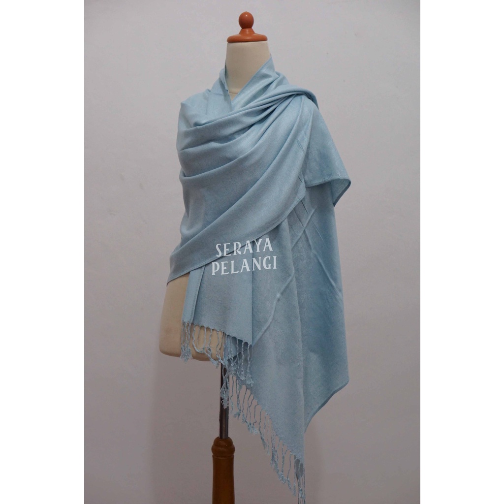 Pashmina Cashmere Bayangan 04 | Motif Bunga | Polos | Selendang | Scarf | Syal | Shawl | Pasmina | Souvenir | Birthday Gift | Hadiah Ulang Tahun | Aksesoris Fashion Wanita | Import Quality | Premium Quality | Grosir Murah | Luxury Scarf