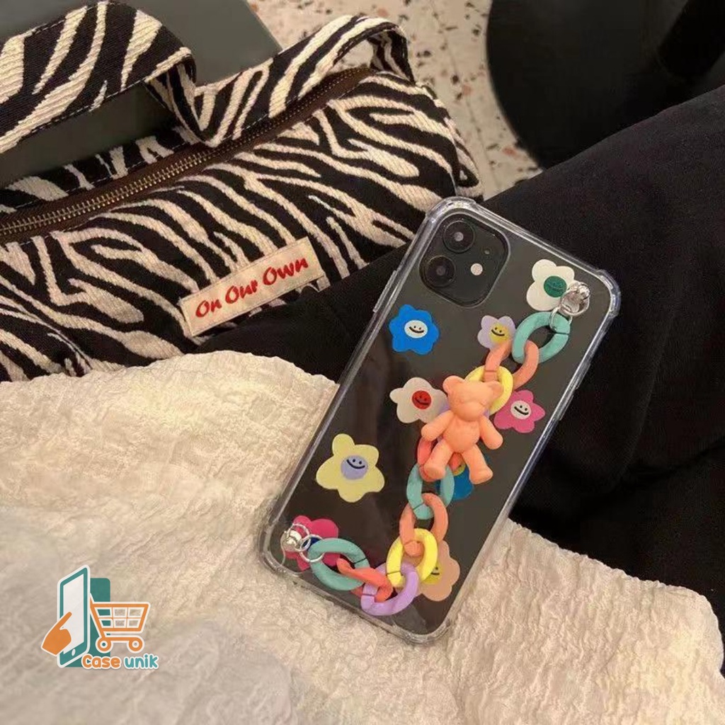 PAKET GELANG TALI RANTAI BAUT SLINGCASE SLING RANTAI BERUANG RAINBOW LANYARD UNIVERSAL CANDY KOPER CHOICE DOVE CS3611