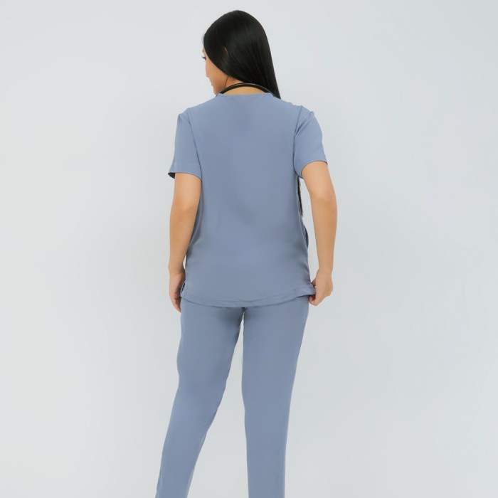 Baju Jaga V NECK SS - AIRY BLUE Scrubs Theatre Blues Empirical Lengan Pendek Celana Slim Fit