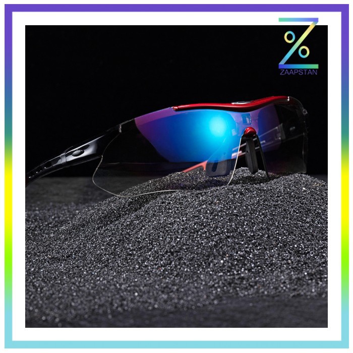 Rockbros Kacamata Sepeda Polarized dengan 5 Lensa Myopia - 0089 - Blac