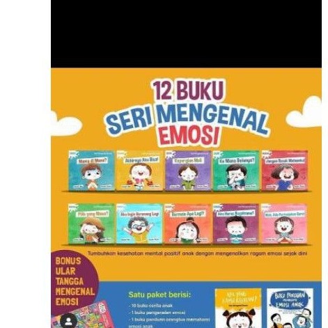 12 buku seri mengenal emosi