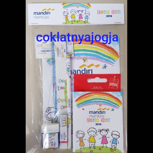 

(Preorder 13hari, MIN.order 12 set) Premium Birthday Goodie Bag Isi Buku, Pensil warna faber castell dan alat tulis