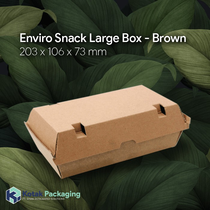 

Eco Box Large, Polos, Isi 50 pcs, Dus Box Kemasan Ayam, Kue dan Snack