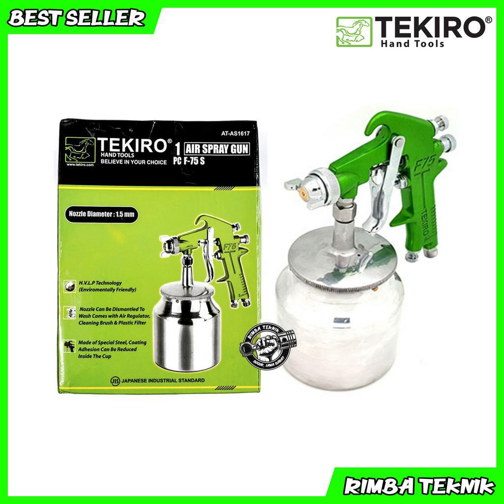 TEKIRO Spray Gun F75S Semprotan Cat Spet Cat Tabung Bawah Semprot Cat Kompresor 750cc