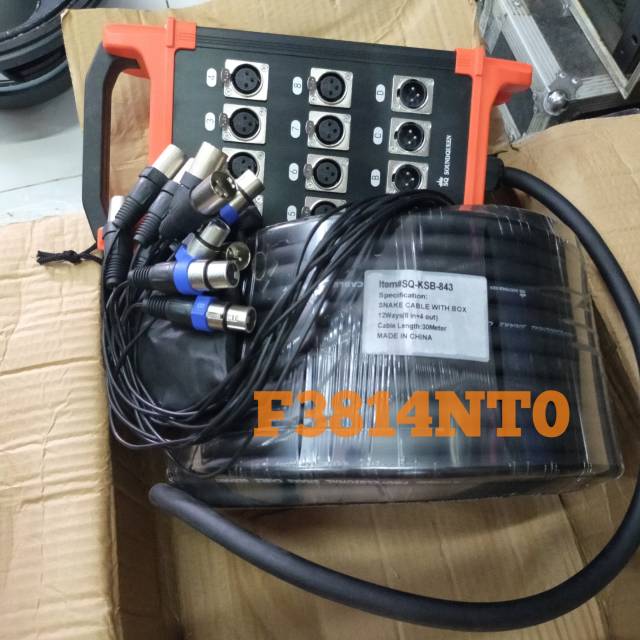 Kabel Snake 12 Ways 8 in 4 out 30M Soundqueen KSB-843 Original TERBAIK