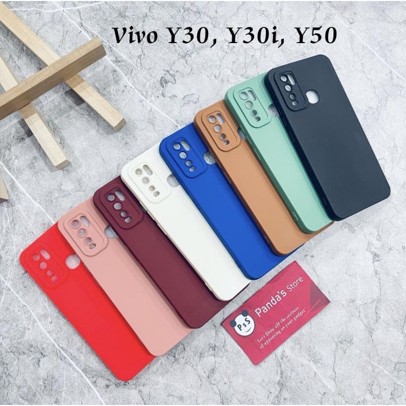 Softcase Pro Camera Vivo Y30, Y30i, Y50 Candy Case Full Color 3D Silikon TPU