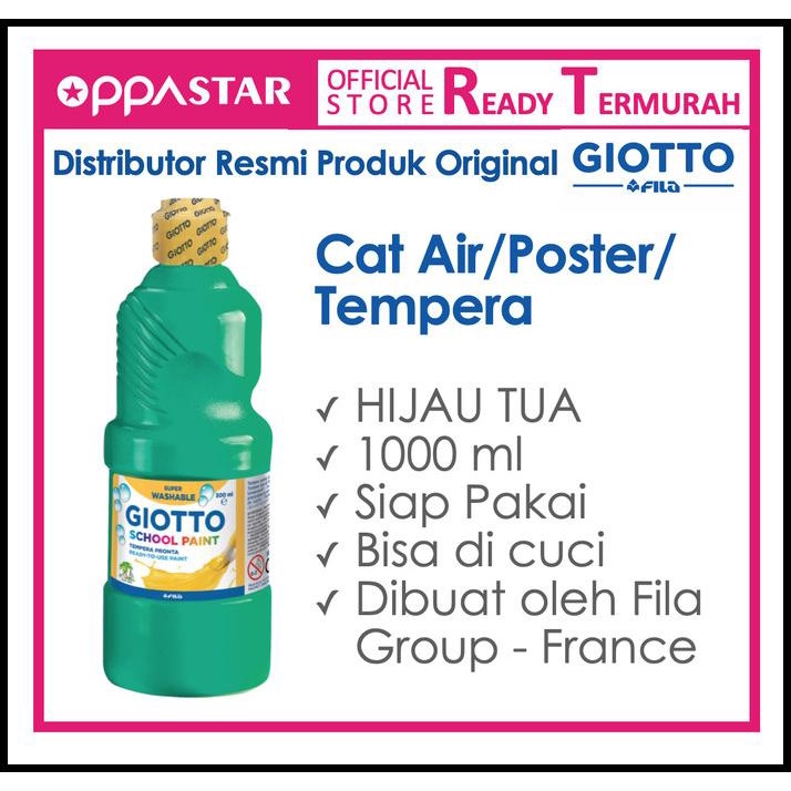 

Giotto School Paint 1000 Ml Green - Cat Poster Kertas