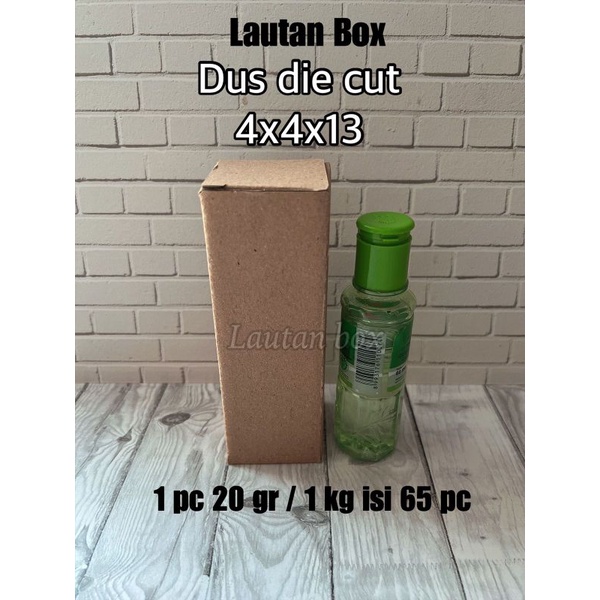 

dus die cut 4x4x13 botol box packing