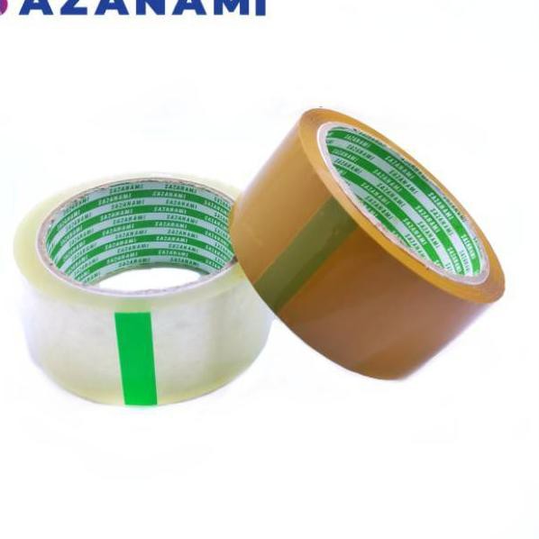 

Barang ready LAKBAN BENING 2" 45MM X 72Y YARD SAZANAMI TAPE OPP LAKBAN COKLATS15S06.!!