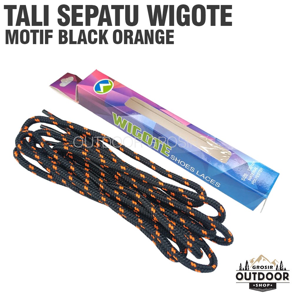 [COD] Tali Sepatu Wigote Bulat Polyester 1 Pasang - Shoelace - Tali Sepatu Hiking Gunung Outdoor