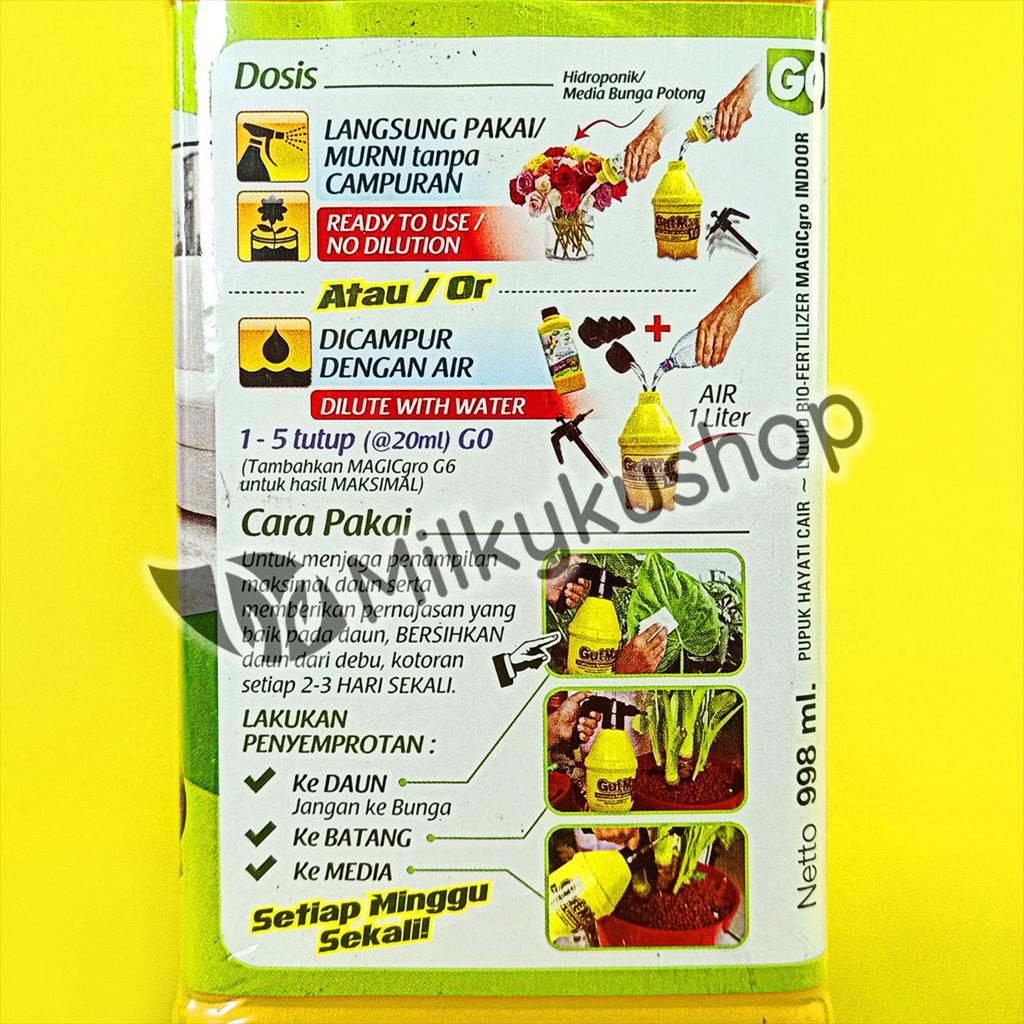 PUPUK CAIR MAGICGRO G0 INDOOR ALL PURPOSE FERTILIZER 998 ML