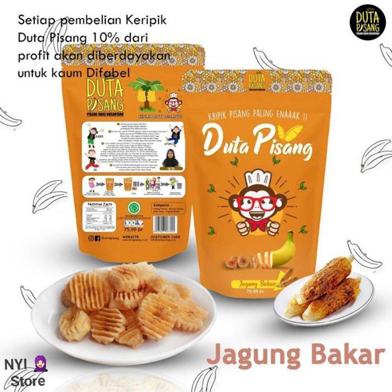 

SNACK KERIPIK PISANG RASA JAGUNG BAKAR/DUTA PISANG - KERIPIK PISANG RASA JAGUNG BAKAR