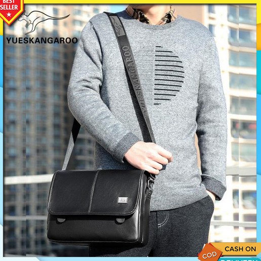Tas Selempang Pria Laki Laki Crossbody Bag Kerja Keren Tas Bahu Pria Distro Murah Kuliah  Tas Selemp