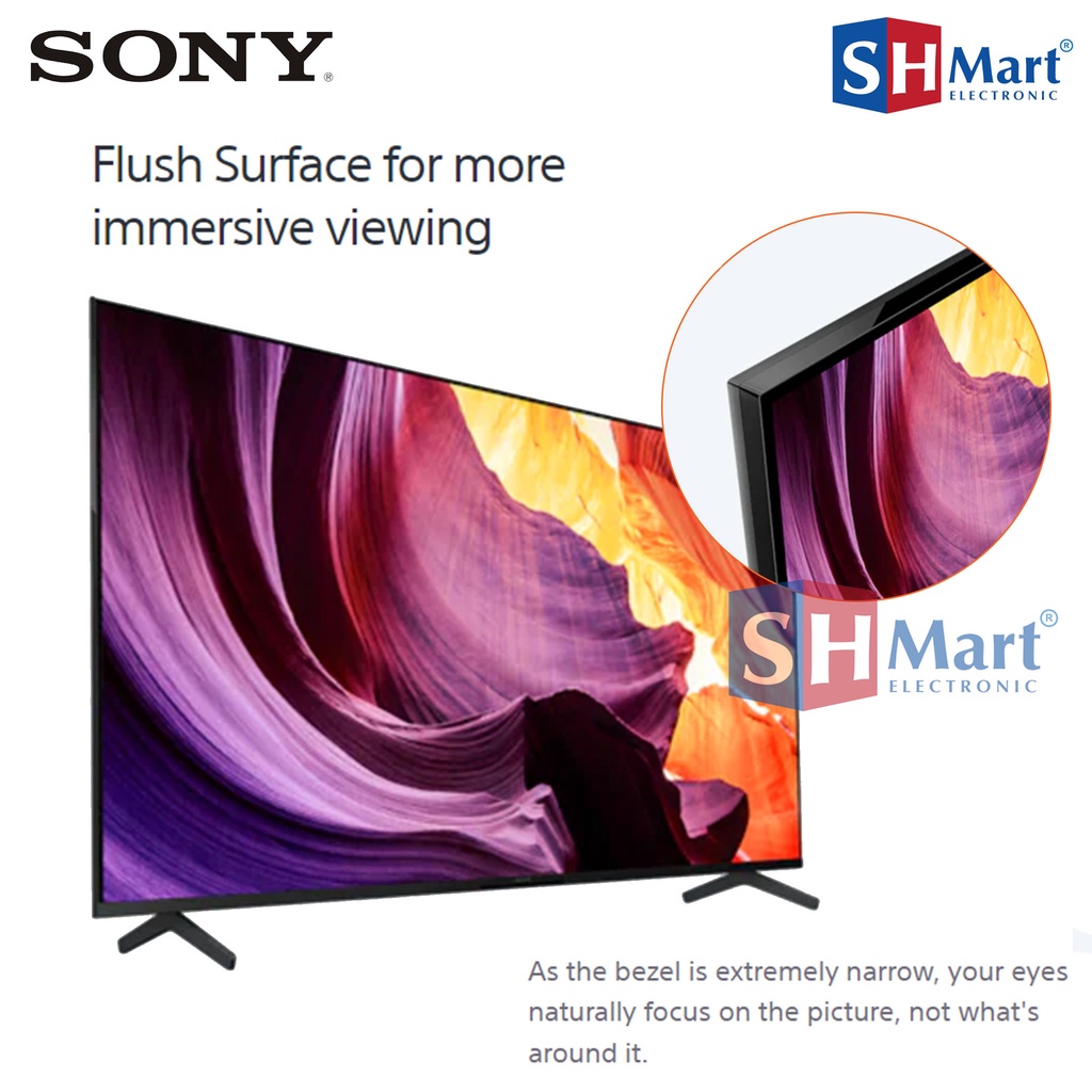 TV SONY BRAVIA 55 INCH KD55X80K UHD 4K HDR GOOGLE ANDROID TV 55X80K GARANSI RESMI (MEDAN)