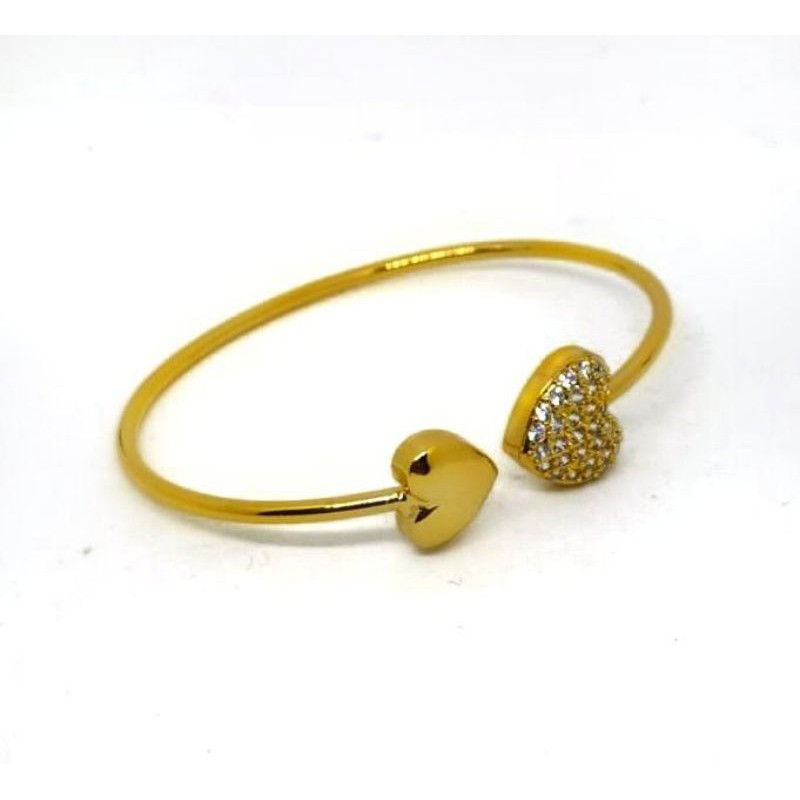 gelang tangan wanita //gelang love //perhiasan //gelang