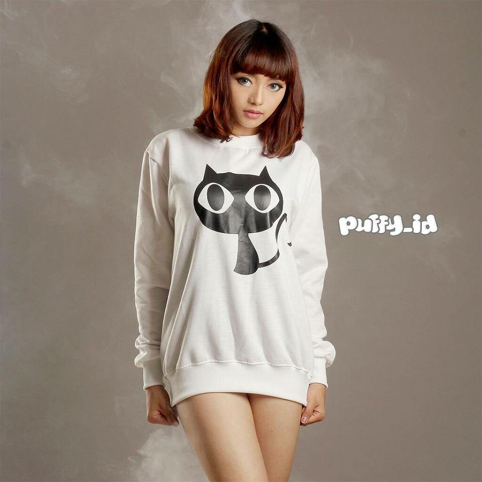 BLACK CAT SWEATER wanita