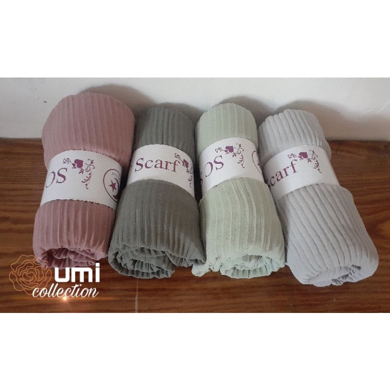 Hijab plisket /kerudung plisket pashmina/pashmina plisket