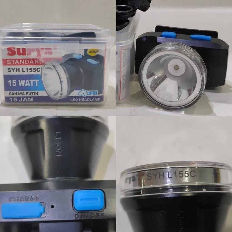 Headlamp / Senter Kepala Surya 15w L155C rainproof 15 watt