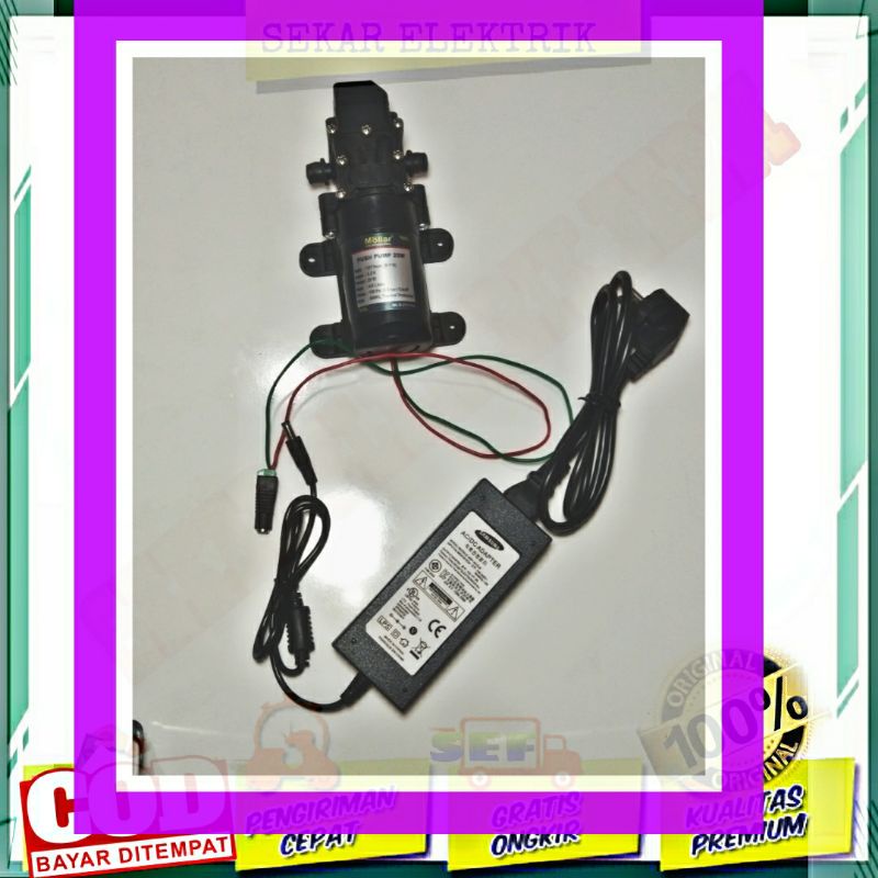 POMPA AIR DC MOLLAR Dan Adaptor 12V 5A Pompa Sprayer Higt PREASURE
