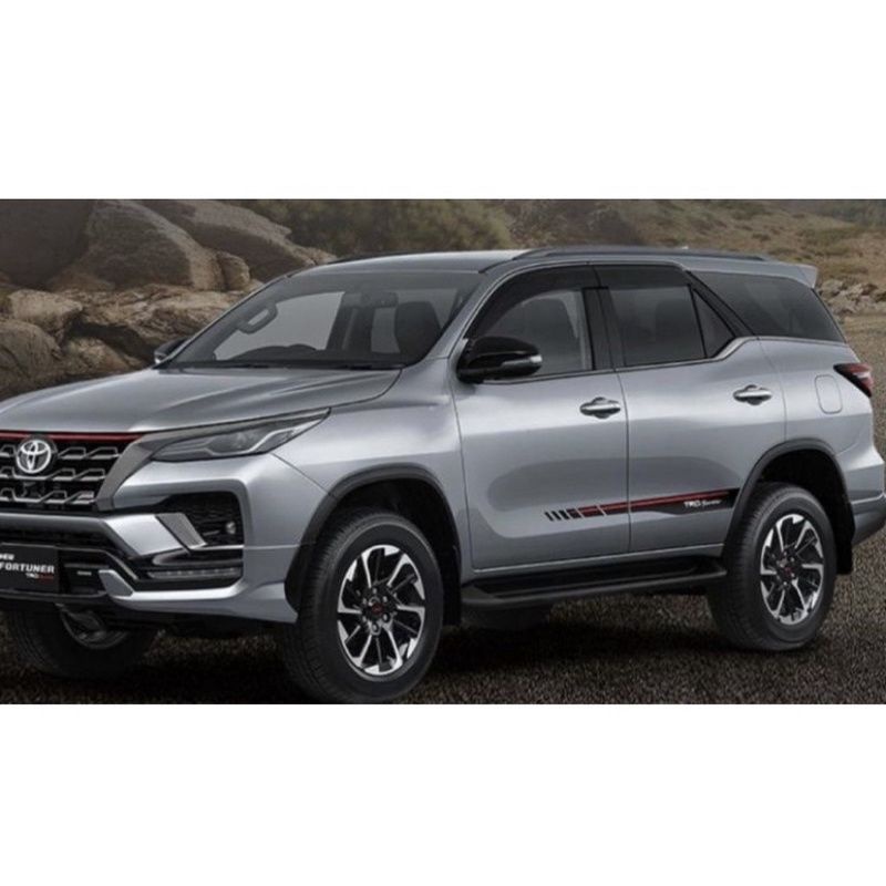 Stiker TRD Sportivo Toyota Fortuner VRZ 2021 Lis body mobil fortuner pajero terios dll