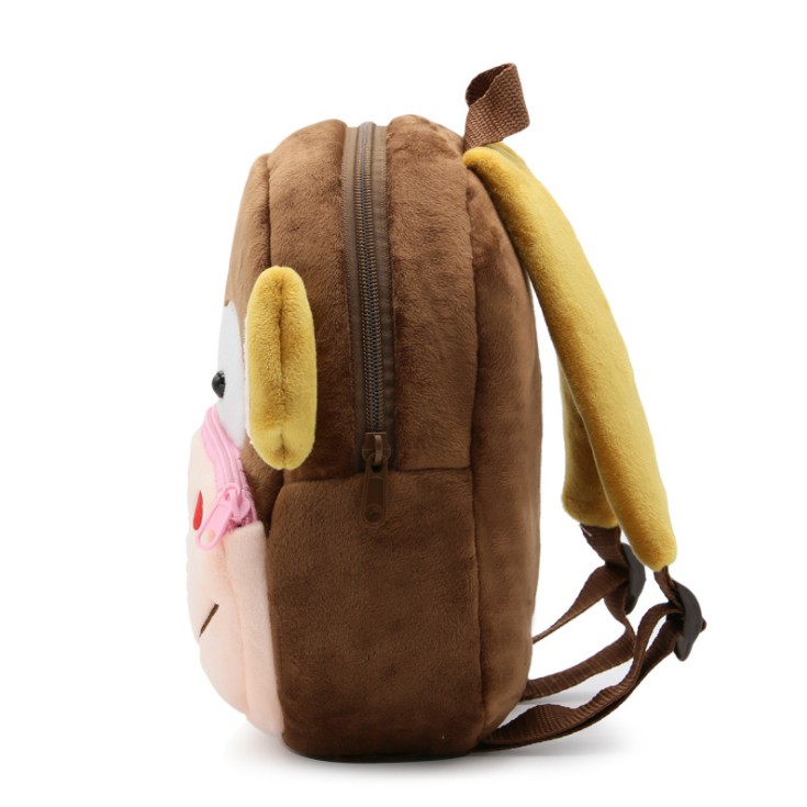 TAS SEKOLAH ANAK ANIMAL MONYET - bahan premium BG38 LEMBUT DAN NYAMAN