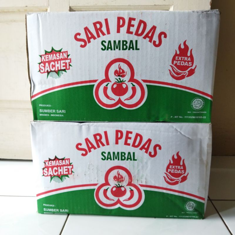 1 Dus Saus Sambal Sari Pedas Kemasan Sachet