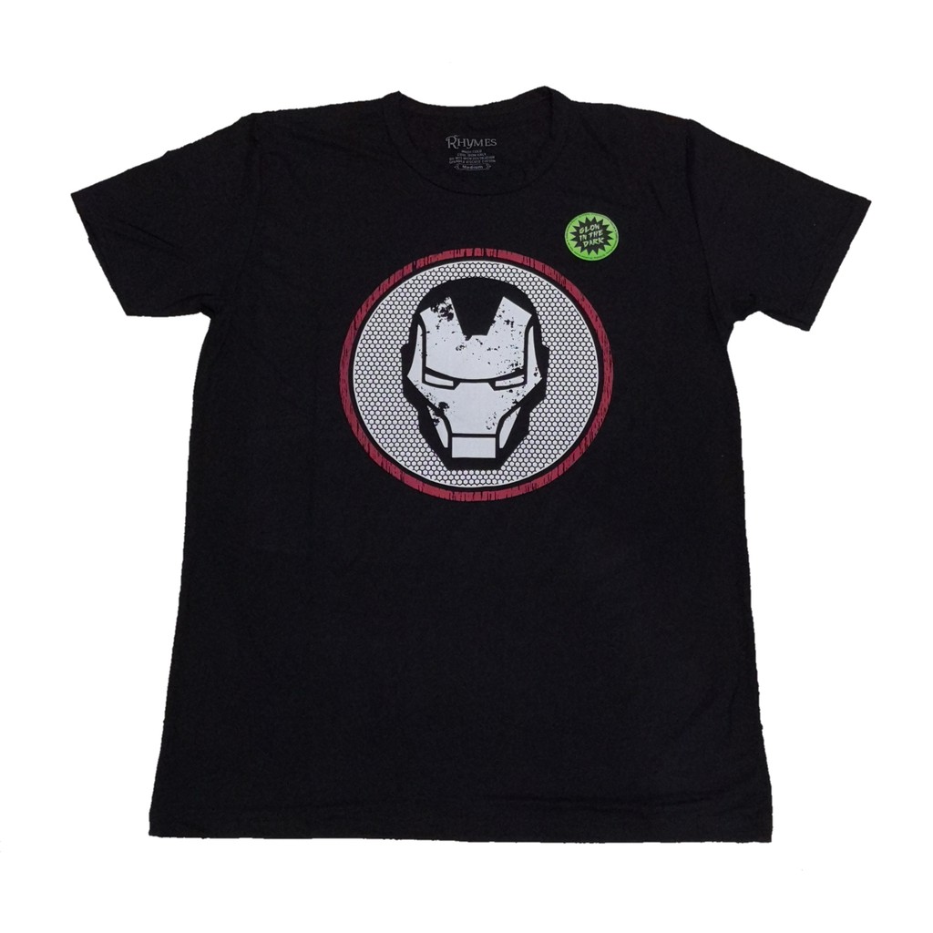 Baju Kaos Iron Man Glow in the dark Tshirt Superhero Avengers Import Premium Big Size Jumbo XXXL