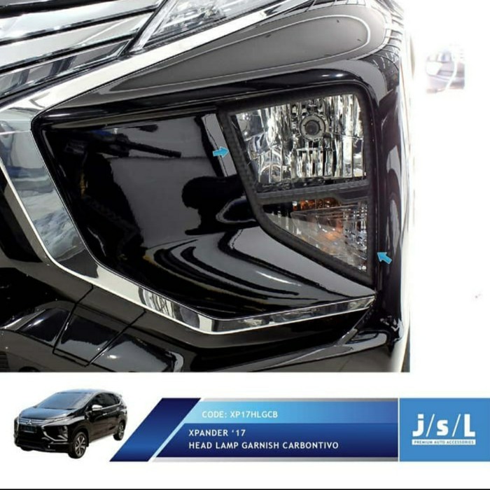 Garnish depan carbon Xpander head lamp garnish carbontivo jsl