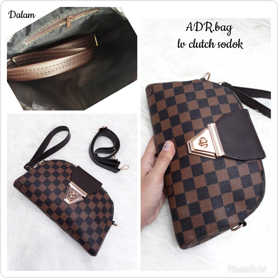Clutch/Dompet Pesta/Tas Lv Sodok Damier