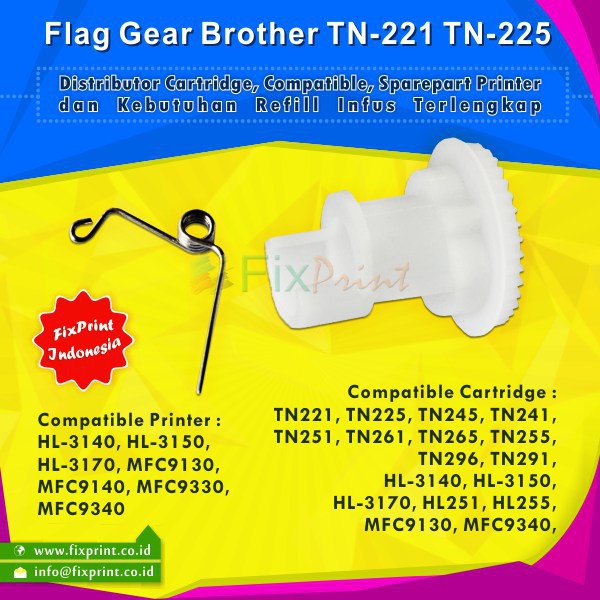 Flag Gear Brother TN210 TN221 TN 210 TN 221 TN 225 TN 245 TN 241 TN 251 TN 261 TN 265 TN 255 TN 296