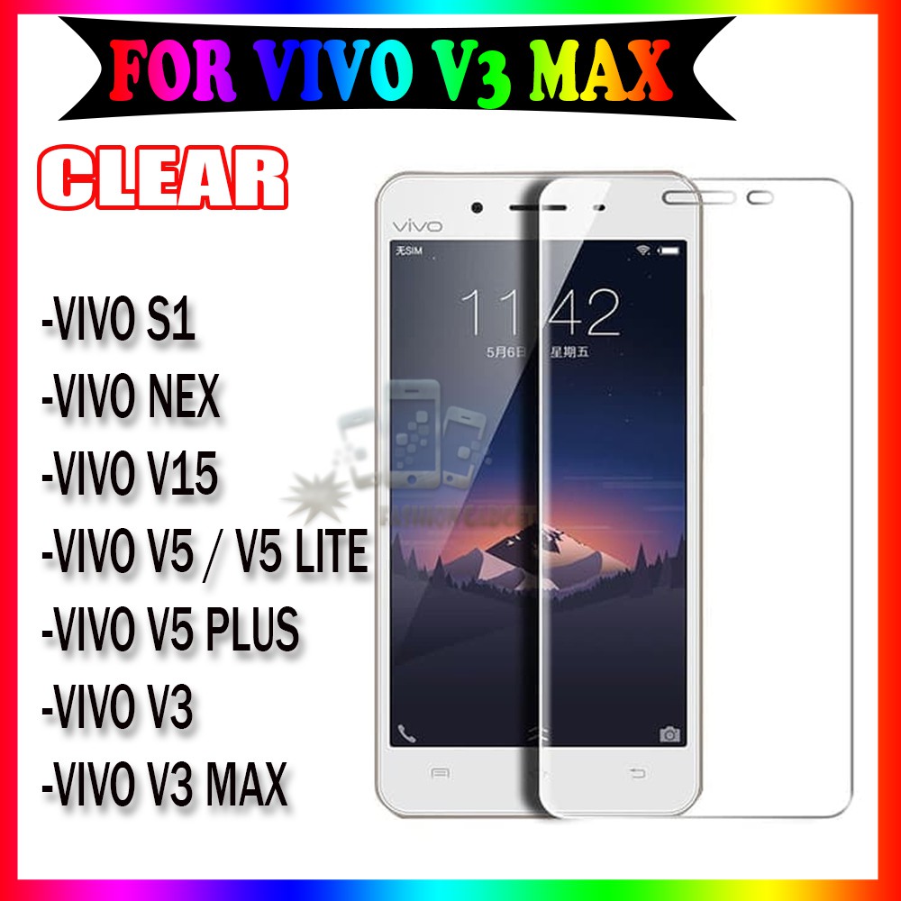 TEMPERED GLASS VIVO NEX / VIVO S1 / VIVO V15 / VIVO V5 / VIVO V5 LITE / VIVO V3 / VIVO V3 MAX / VIVO V5 PLUS ANTI GORES TEMPER GLASS