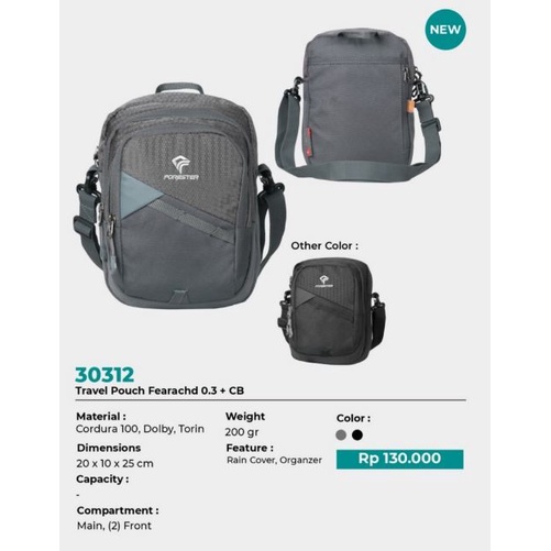 Tas Selempang Travel Pouch Forester 30312 Fearachd 0.3 Include Cover Bag