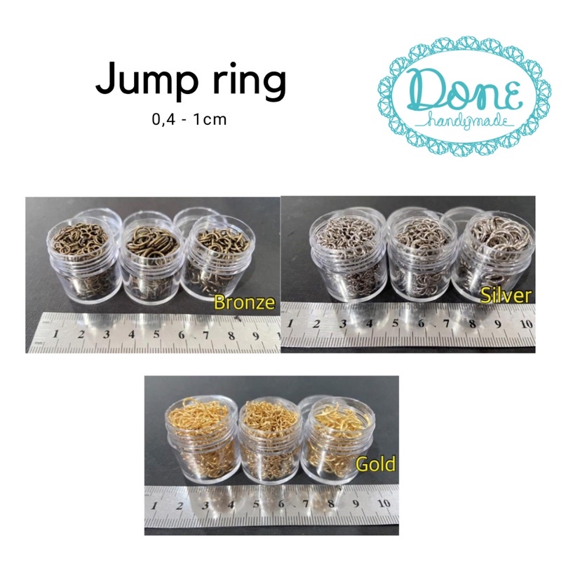 Jump ring murah charm beads aksesoris perhiasan keychain gantungan kunci perhiasan donehandymade done handymade jual bahan kerajinan tangan ring o ring perhiasan