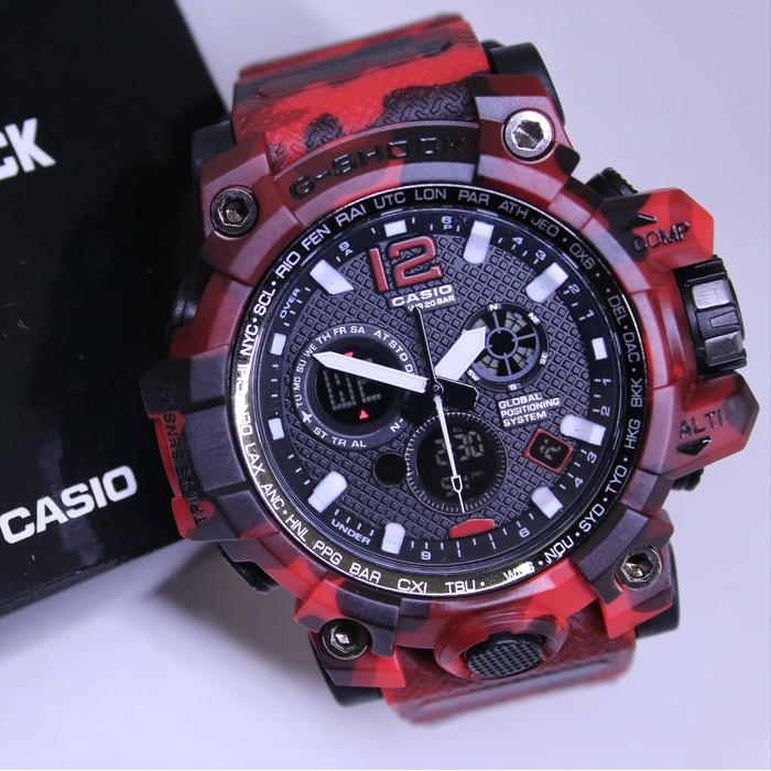 Jam tangan G Shock Army GWG 1300 Merah