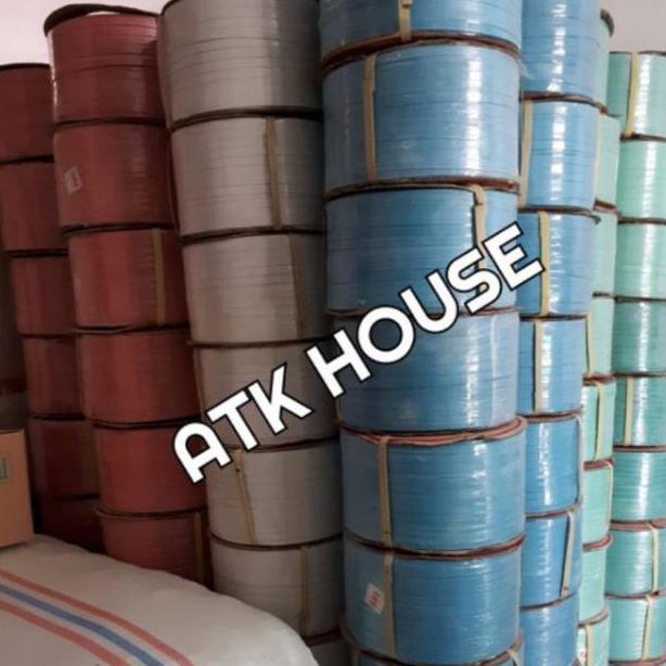 Tali Strapping Straping Band Warna 15Mm Merah, Biru, Hijau, Hitam, Putih/Tali Packing/Tali Klem Klam
