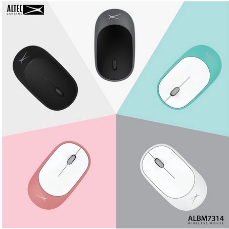 ITSTORE Mouse Wireless Altec Lansing ALBM7314 ALBM 7314 Slim design Silent Click Free Baterai