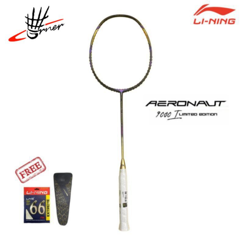 Raket Badminton Lining Aeronaut 9000i 9000 i Instinct Original