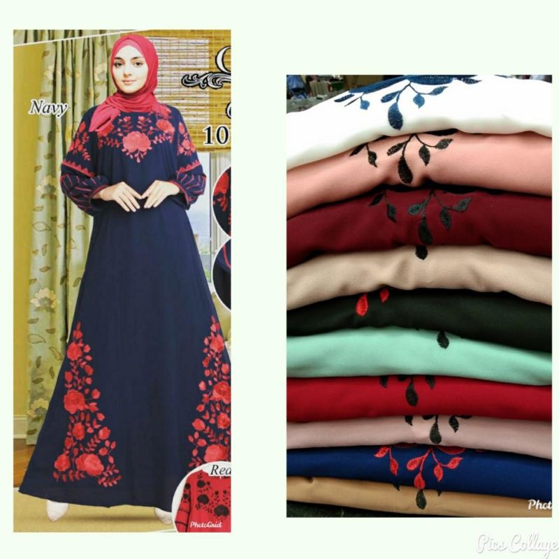 Gamis (dress) OCD  bordir import