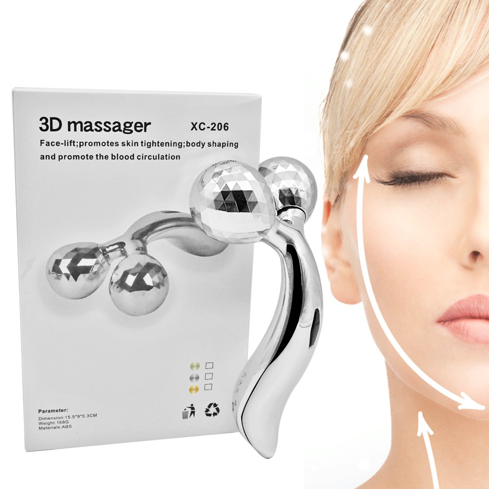 Alat Pijat Wajah dan Tubuh / Alat pijat 3D Massager / Alat Pijat Manual  [QTOP.ID]