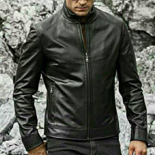 JAKET KULIT DOMBA ASLI MODEL PRIA ELEGAN MEWAH