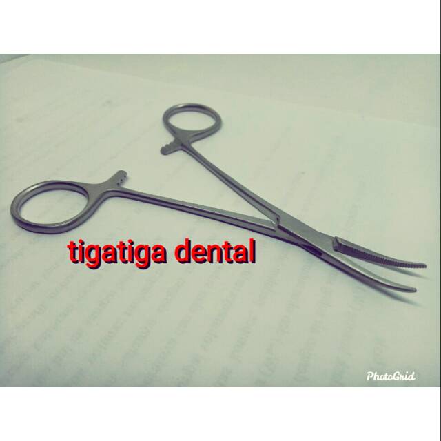 arteri clamp bengkok klem arteri bengkok dental