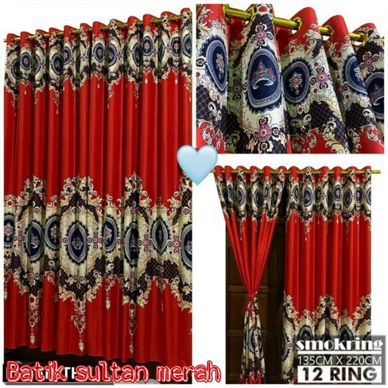 Gorden Smokring motif Sultan Merah Uk 135*230