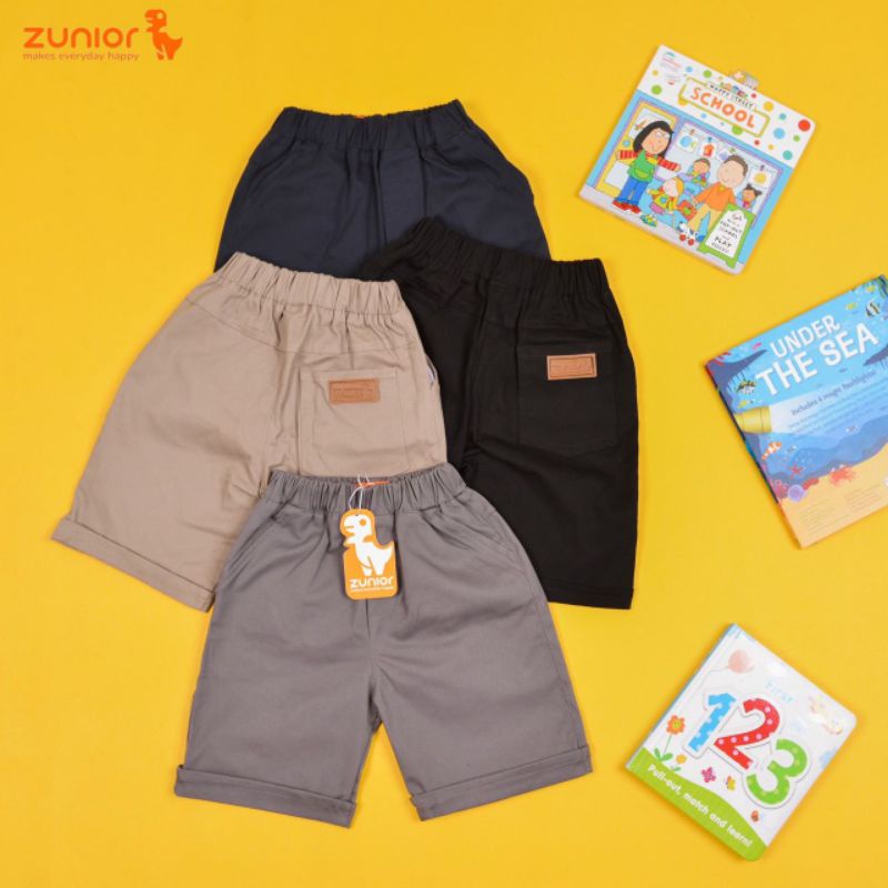 Celana Pendek Anak Premium Zunior Navy 1-9 Tahun