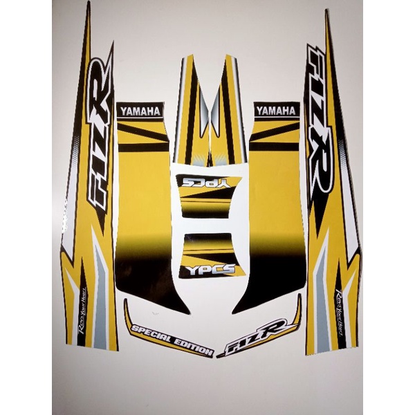 STRIPING FIZ R VARIASI KUNING HITAM, striping stiker yamaha fiz r variasi terbaik