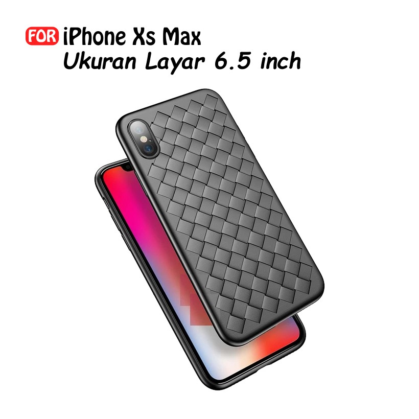 Soft Case Iphone XR Casing Cover HP Original Premium Woven Silicone