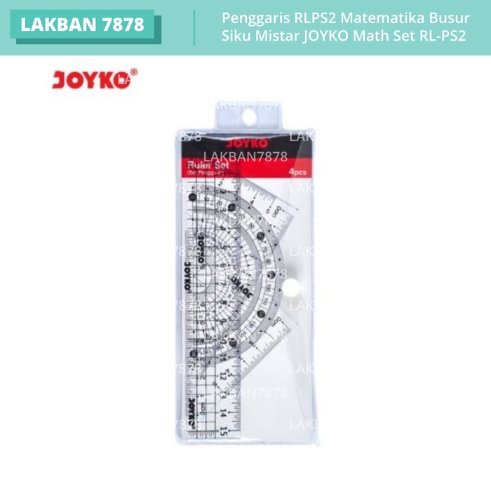

Penggaris RLPS2 Matematika Busur Siku Mistar JOYKO Math Set RL-PS2