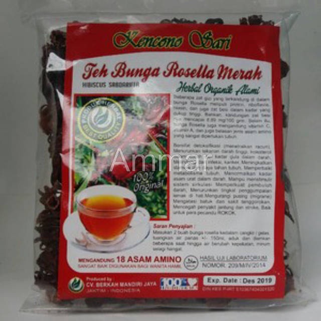 

Teh Bunga Rosella Merah Seduh Kencono Sari 100 Gram